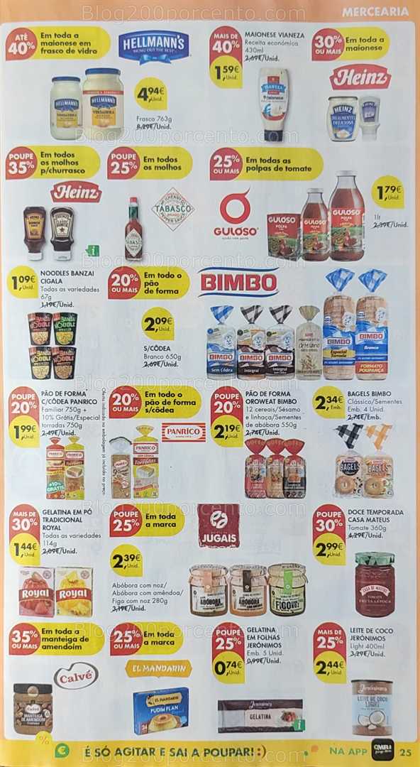 Antevisão Folheto PINGO DOCE Promoções de 12 a 18 agosto, na página 26, encontra: mercearia, bebidas, alimentos, padaria, conservas