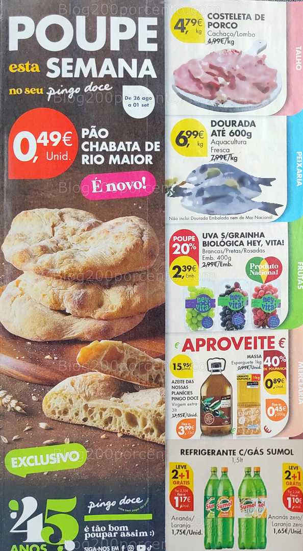 Antevisão Folheto PINGO DOCE Promoções de 26 agosto a 1 setembro