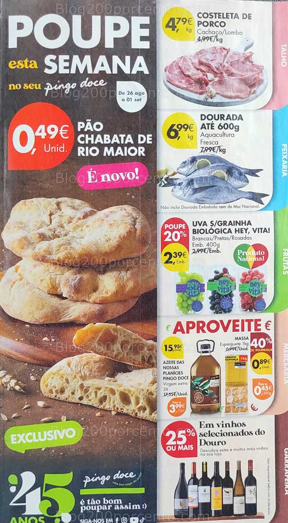 Antevisão Folheto PINGO DOCE Promoções de 26 agosto a 1 setembro