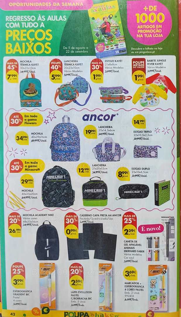 Antevisão Folheto PINGO DOCE Promoções de 26 agosto a 1 setembro