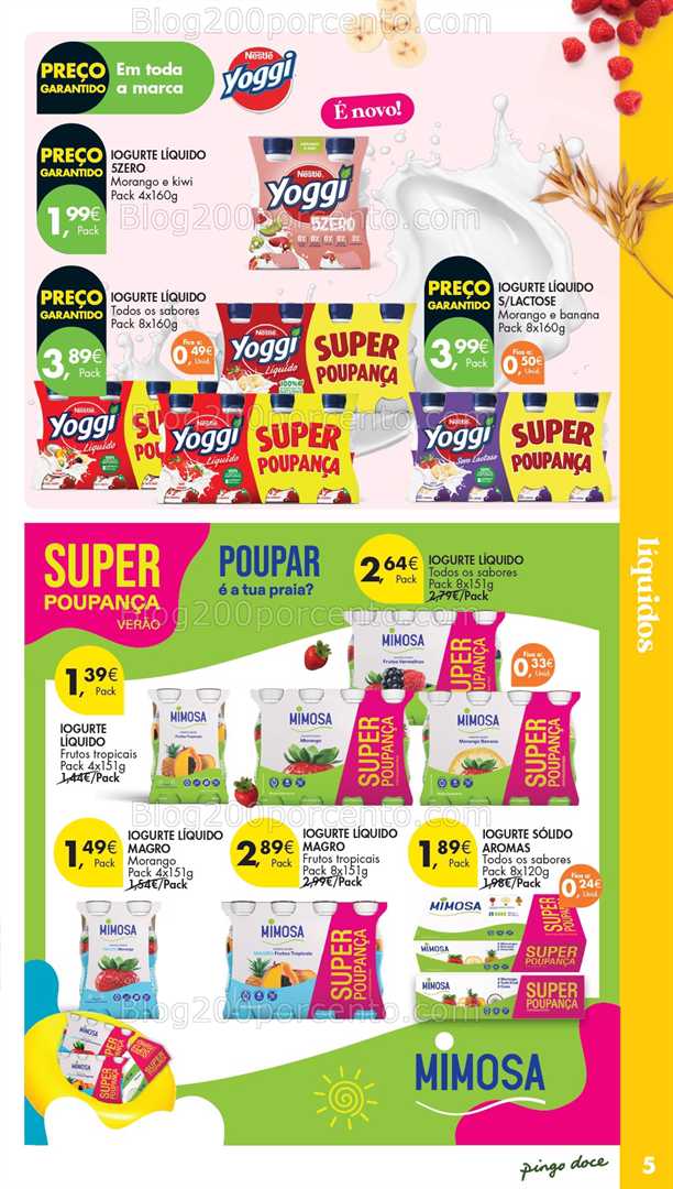 Antevisão Folheto PINGO DOCE Especial Iogurtes Promoções de 26 agosto a 6 setembro
