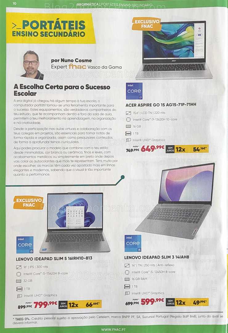 Antevisão Folheto FNAC Regresso às Aulas Promoções até 1 outubro