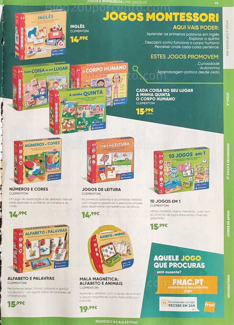 Antevisão Folheto FNAC Regresso às Aulas Promoções até 1 outubro