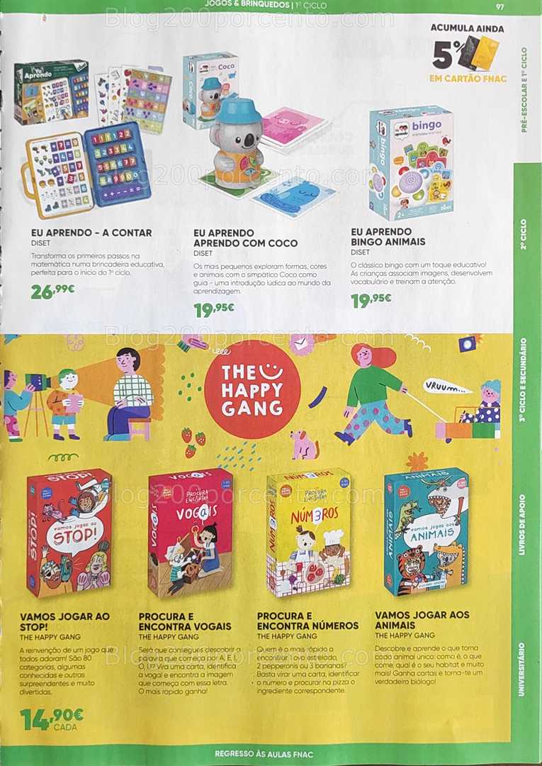 Antevisão Folheto FNAC Regresso às Aulas Promoções até 1 outubro