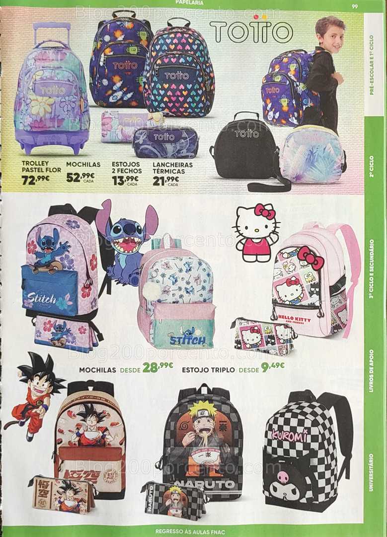 Antevisão Folheto FNAC Regresso às Aulas Promoções até 1 outubro