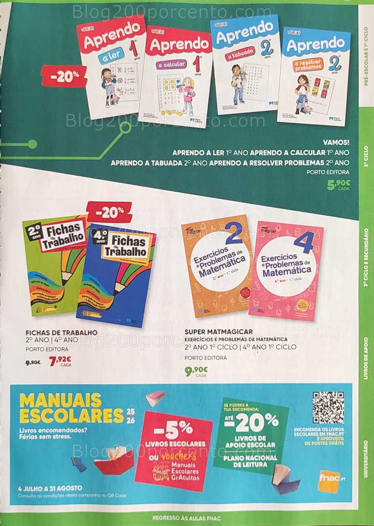 Antevisão Folheto FNAC Regresso às Aulas Promoções até 1 outubro