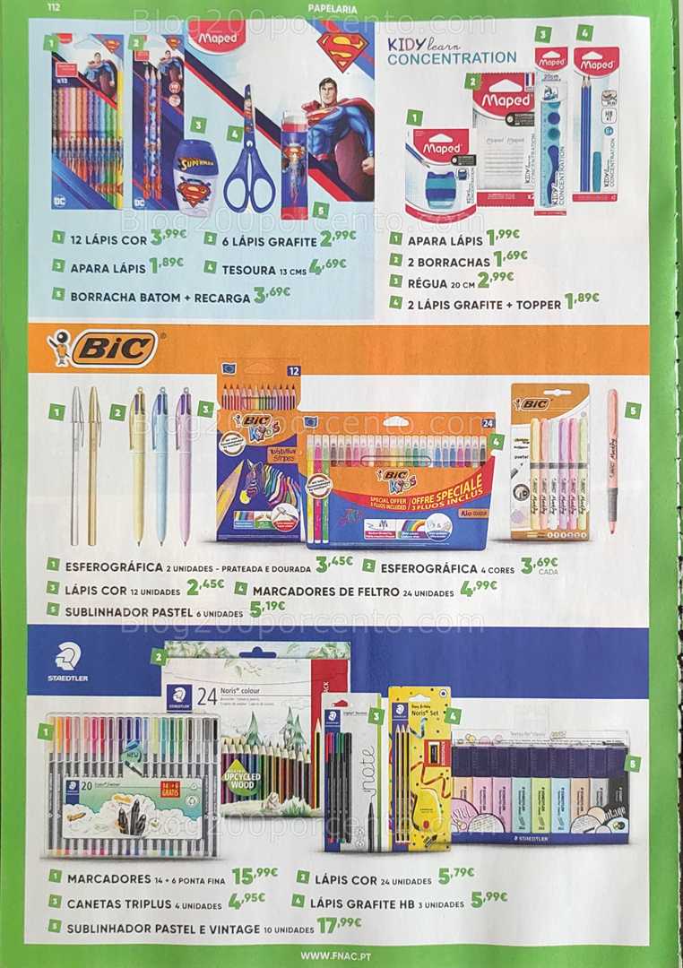 Antevisão Folheto FNAC Regresso às Aulas Promoções até 1 outubro