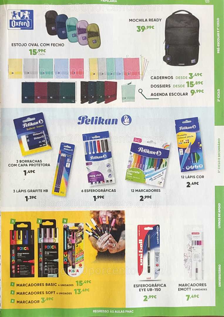 Antevisão Folheto FNAC Regresso às Aulas Promoções até 1 outubro