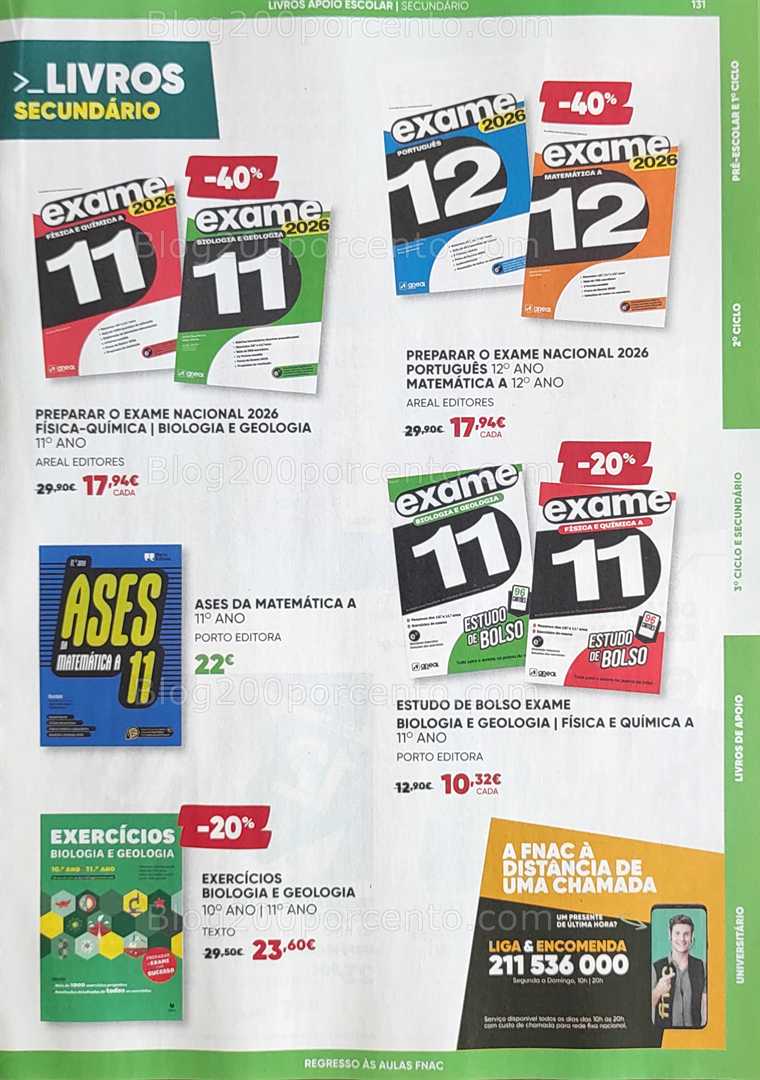 Antevisão Folheto FNAC Regresso às Aulas Promoções até 1 outubro