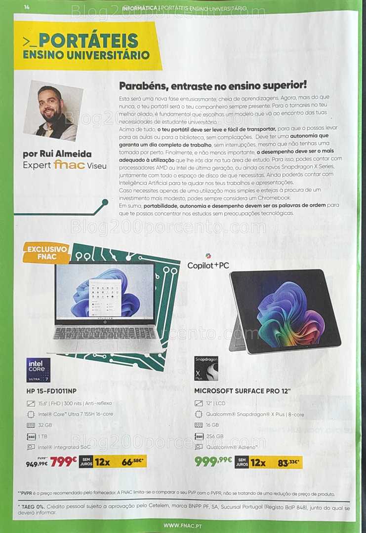 Antevisão Folheto FNAC Regresso às Aulas Promoções até 1 outubro