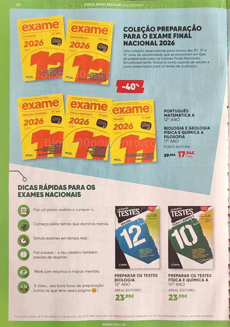 Antevisão Folheto FNAC Regresso às Aulas Promoções até 1 outubro