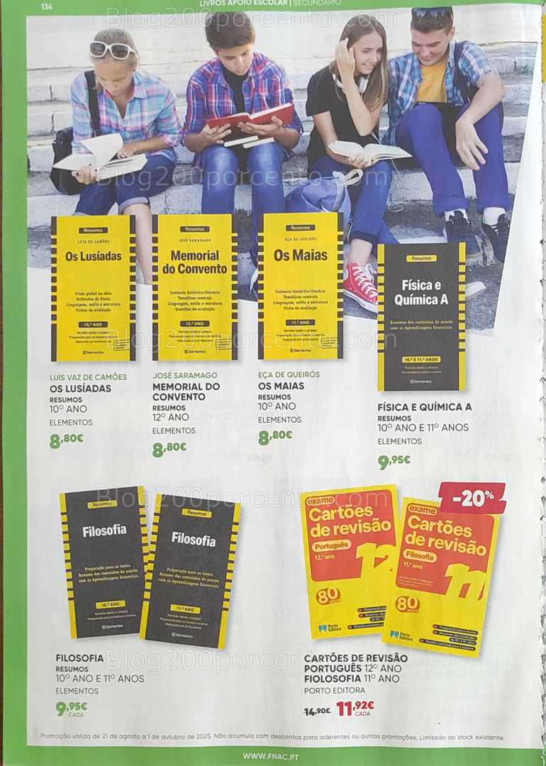 Antevisão Folheto FNAC Regresso às Aulas Promoções até 1 outubro