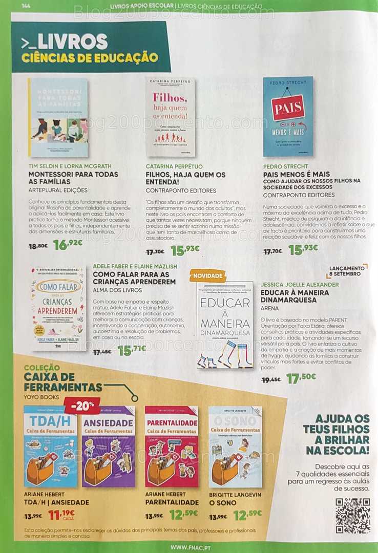 Antevisão Folheto FNAC Regresso às Aulas Promoções até 1 outubro