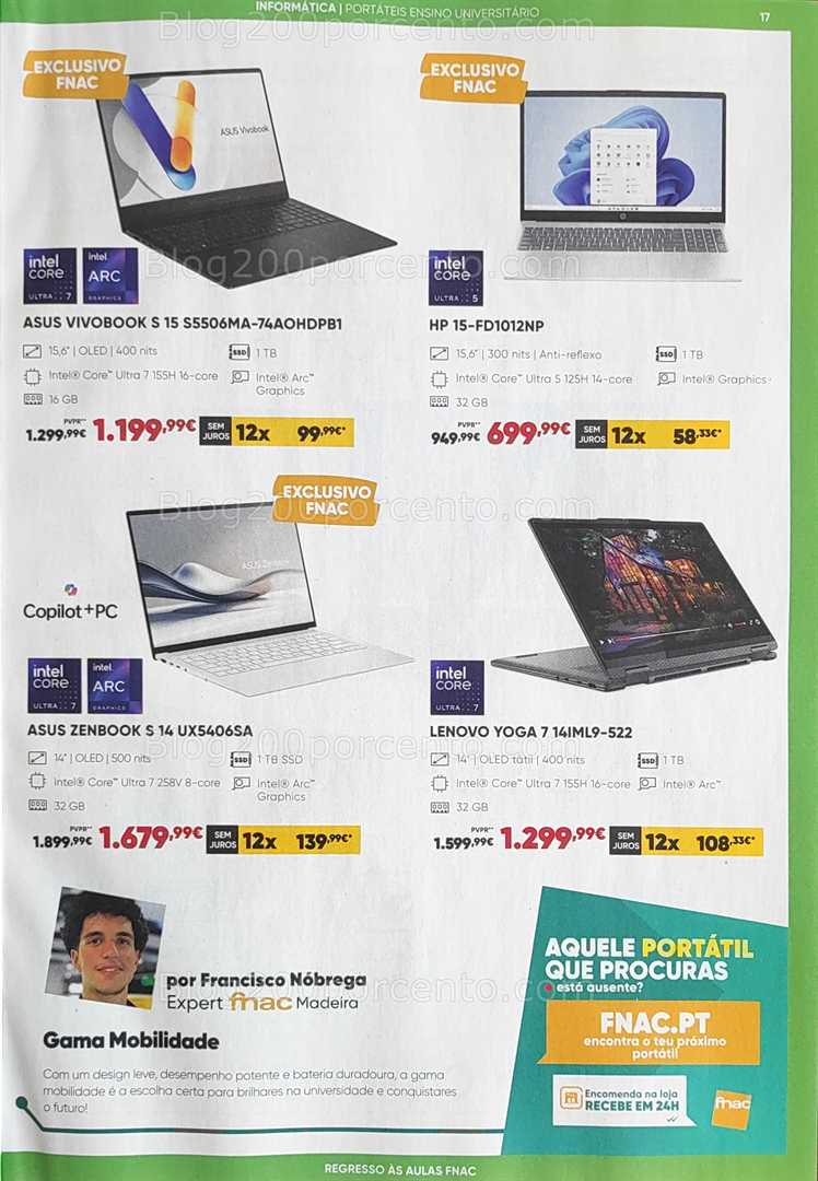 Antevisão Folheto FNAC Regresso às Aulas Promoções até 1 outubro