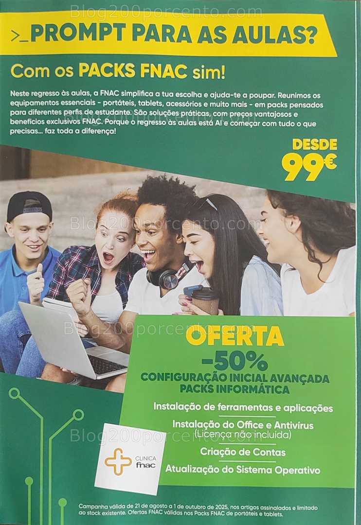 Antevisão Folheto FNAC Regresso às Aulas Promoções até 1 outubro