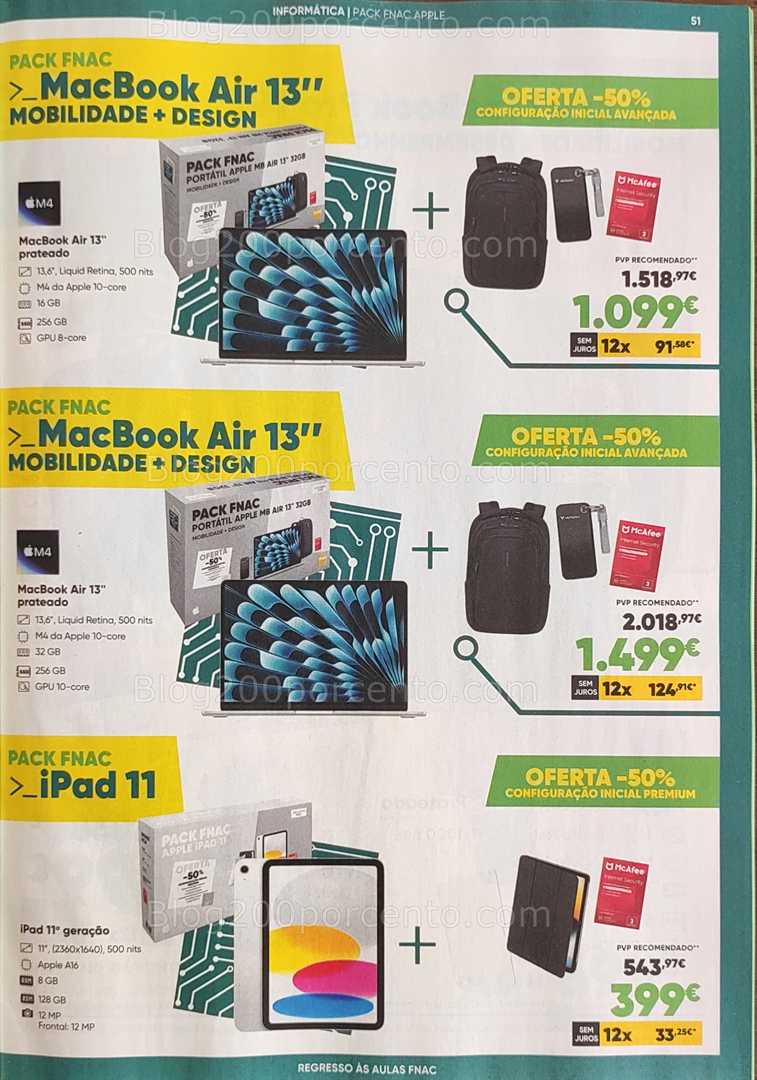 Antevisão Folheto FNAC Regresso às Aulas Promoções até 1 outubro