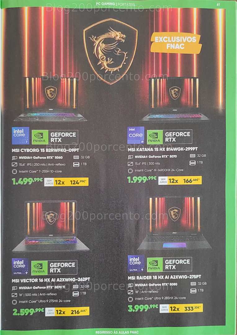 Antevisão Folheto FNAC Regresso às Aulas Promoções até 1 outubro