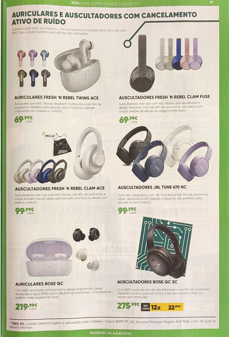 Antevisão Folheto FNAC Regresso às Aulas Promoções até 1 outubro