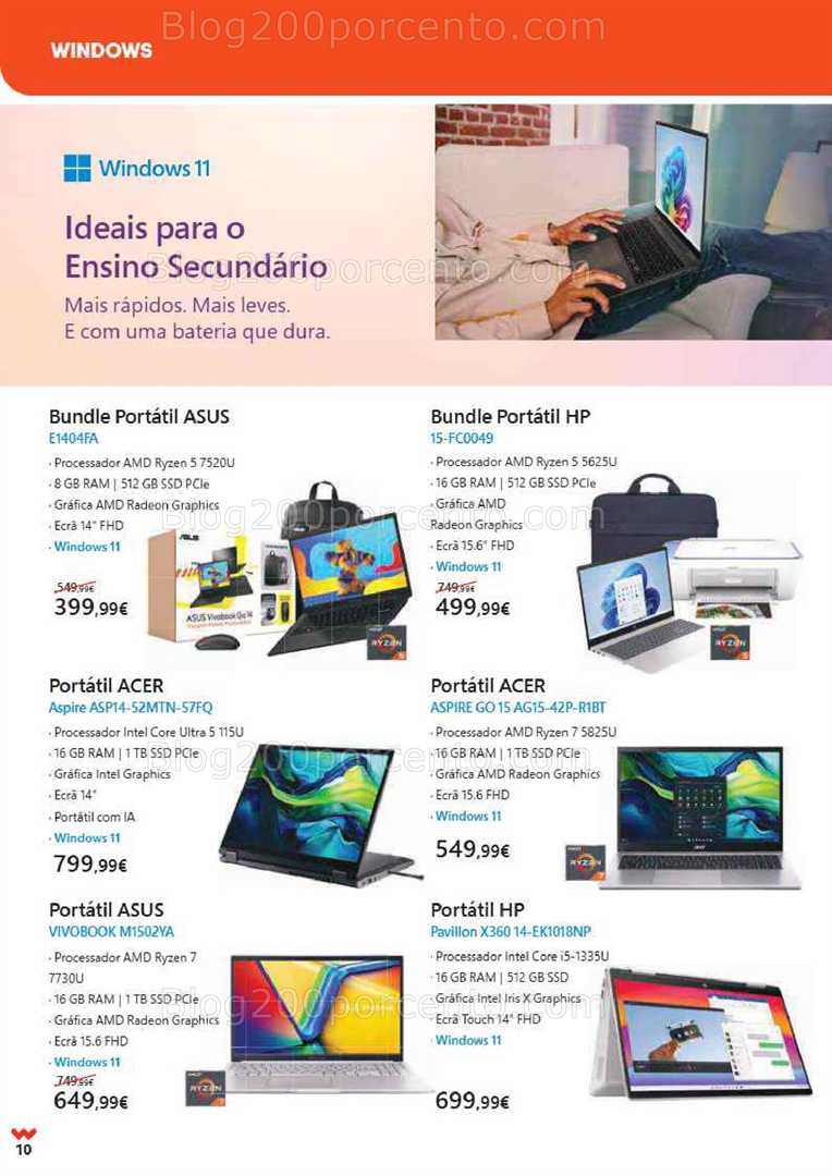 Antevisão Folheto WORTEN Regresso às Aulas Promoções até 15 setembro