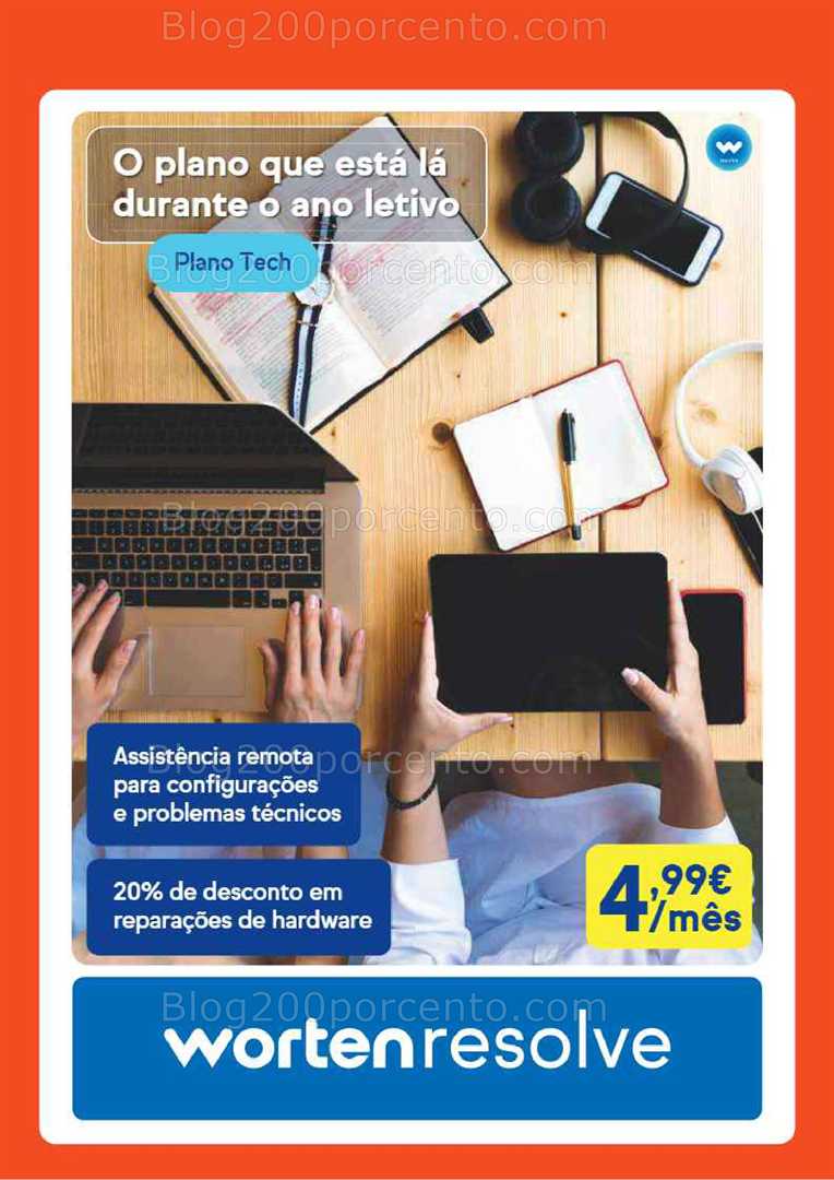 Antevisão Folheto WORTEN Regresso às Aulas Promoções até 15 setembro