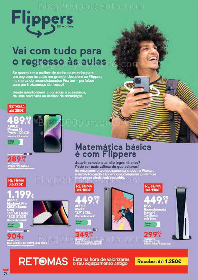 Antevisão Folheto WORTEN Regresso às Aulas Promoções até 15 setembro