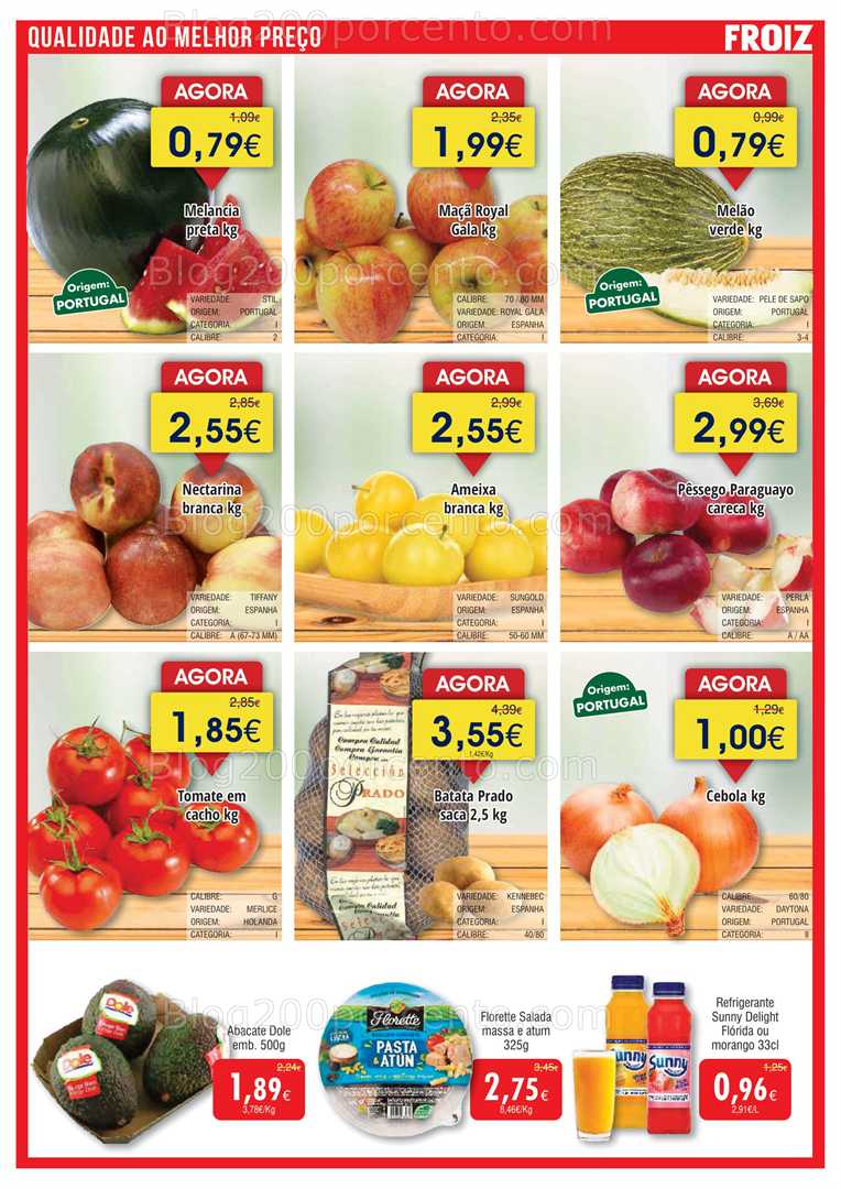 Antevisão Folheto FROIZ Promoções de 28 agosto a 16 setembro