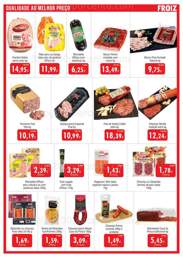Antevisão Folheto FROIZ Promoções de 28 agosto a 16 setembro
