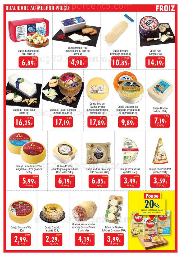 Antevisão Folheto FROIZ Promoções de 28 agosto a 16 setembro