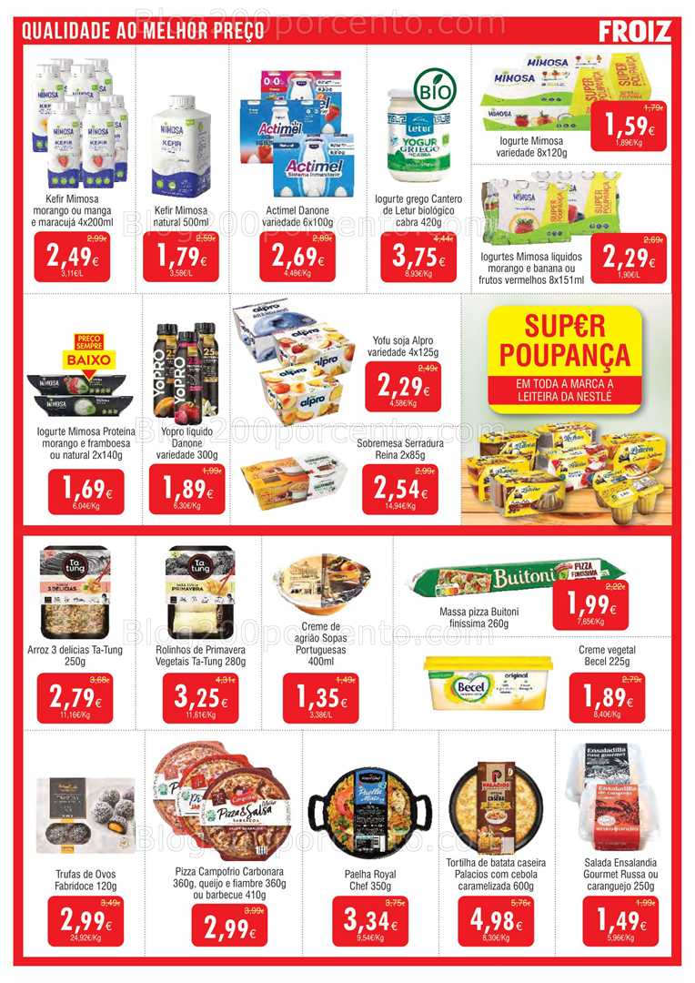 Antevisão Folheto FROIZ Promoções de 28 agosto a 16 setembro