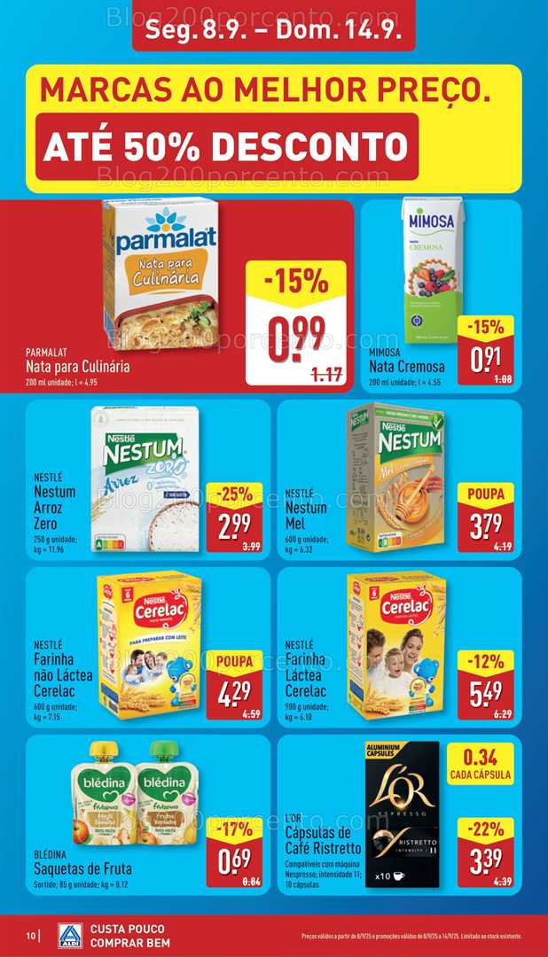Antevisão Folheto ALDI Promoções de 8 a 14 setembro