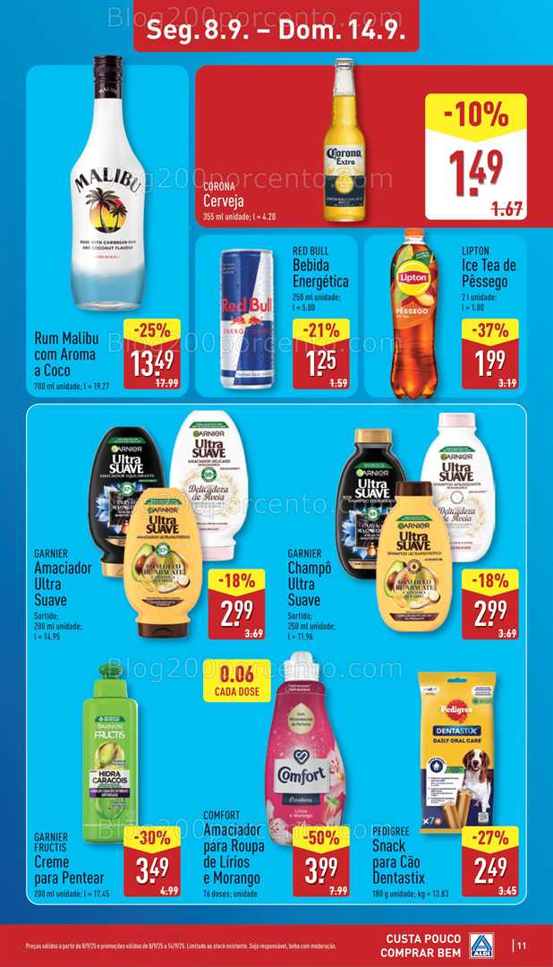 Antevisão Folheto ALDI Promoções de 8 a 14 setembro