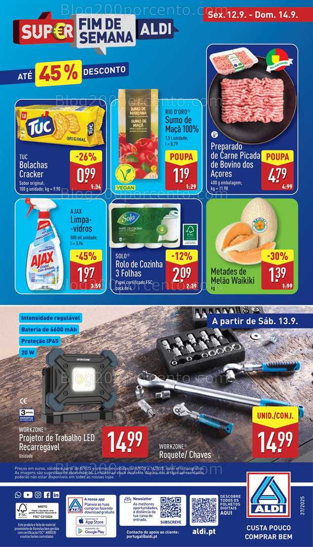 Antevisão Folheto ALDI Limpeza do Lar Promoções de 10 a 14 setembro