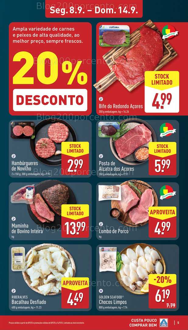 Antevisão Folheto ALDI Promoções de 8 a 14 setembro