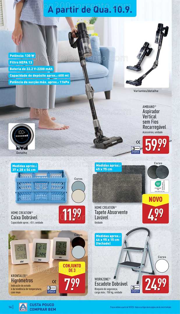 Antevisão Folheto ALDI Promoções de 8 a 14 setembro