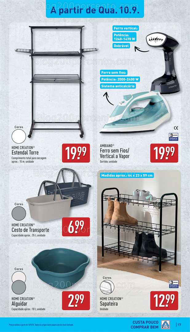 Antevisão Folheto ALDI Promoções de 8 a 14 setembro