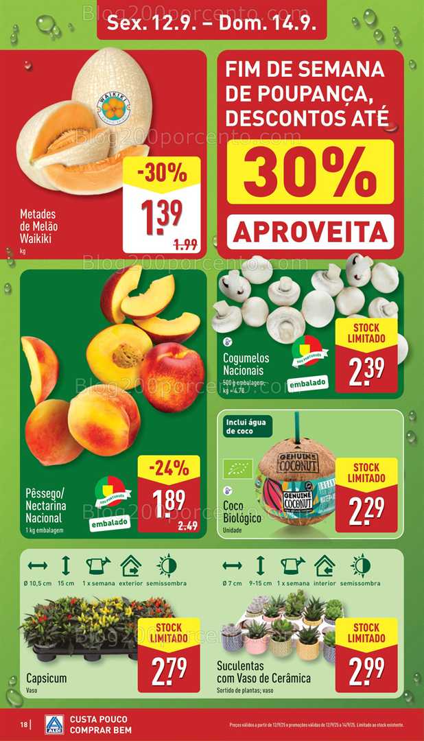 Antevisão Folheto ALDI Promoções de 8 a 14 setembro