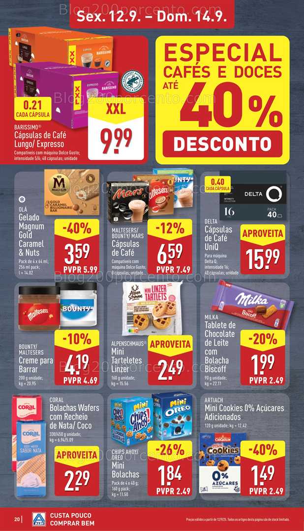 Antevisão Folheto ALDI Promoções de 8 a 14 setembro