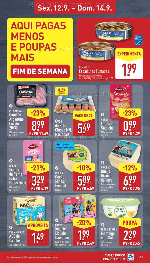 Antevisão Folheto ALDI Promoções de 8 a 14 setembro