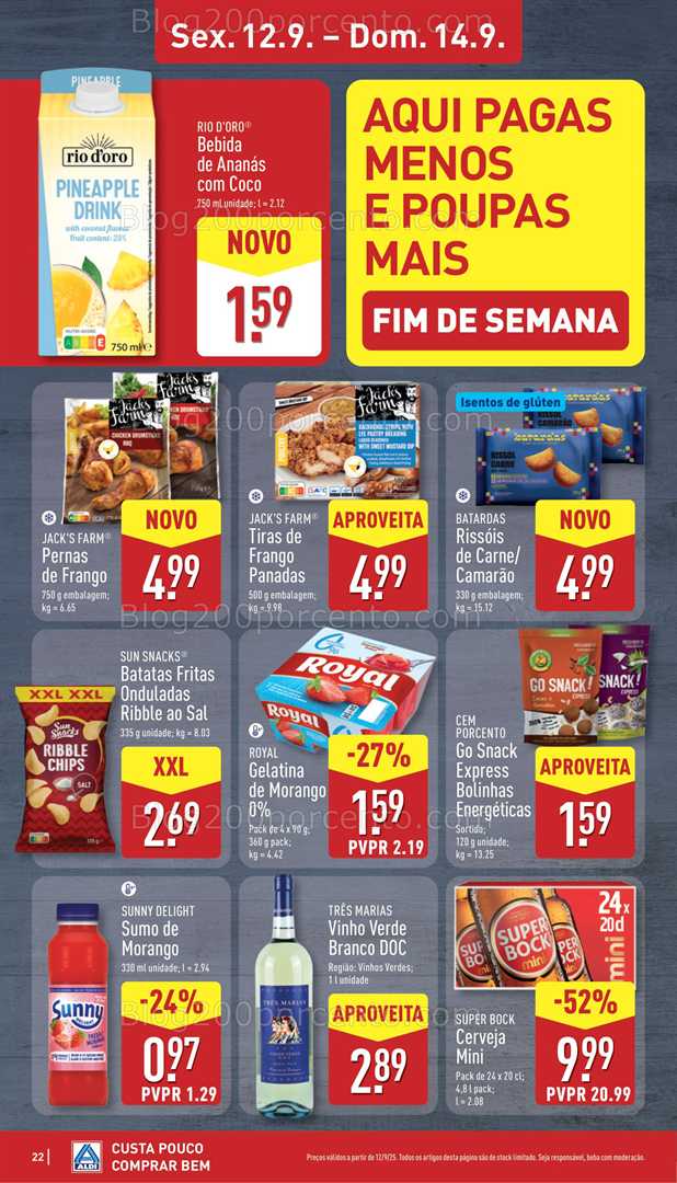 Antevisão Folheto ALDI Promoções de 8 a 14 setembro