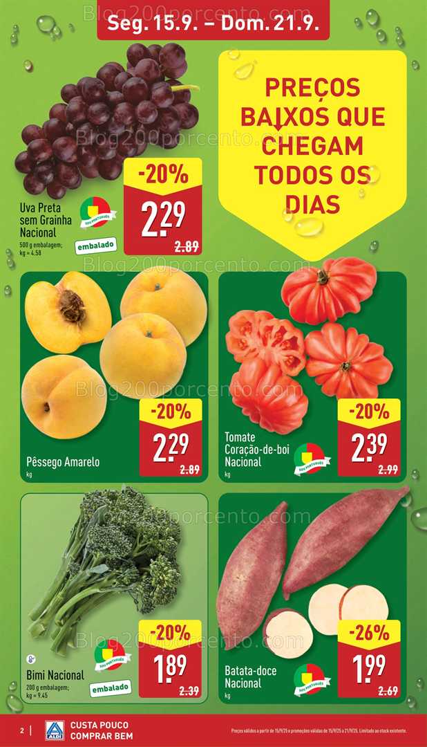Antevisão Folheto ALDI Promoções de 15 a 21 setembro