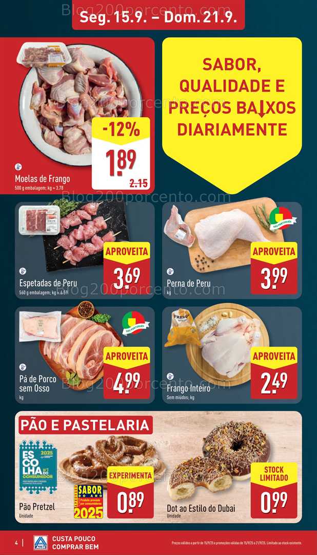Antevisão Folheto ALDI Promoções de 15 a 21 setembro