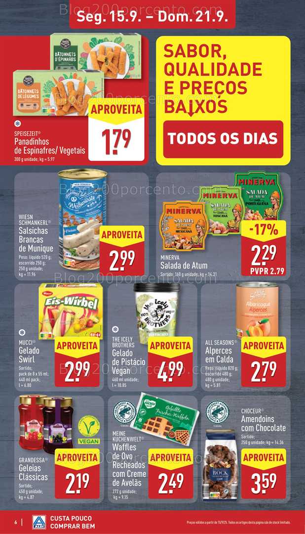 Antevisão Folheto ALDI Promoções de 15 a 21 setembro
