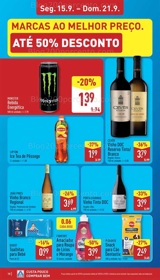 Antevisão Folheto ALDI Promoções de 15 a 21 setembro