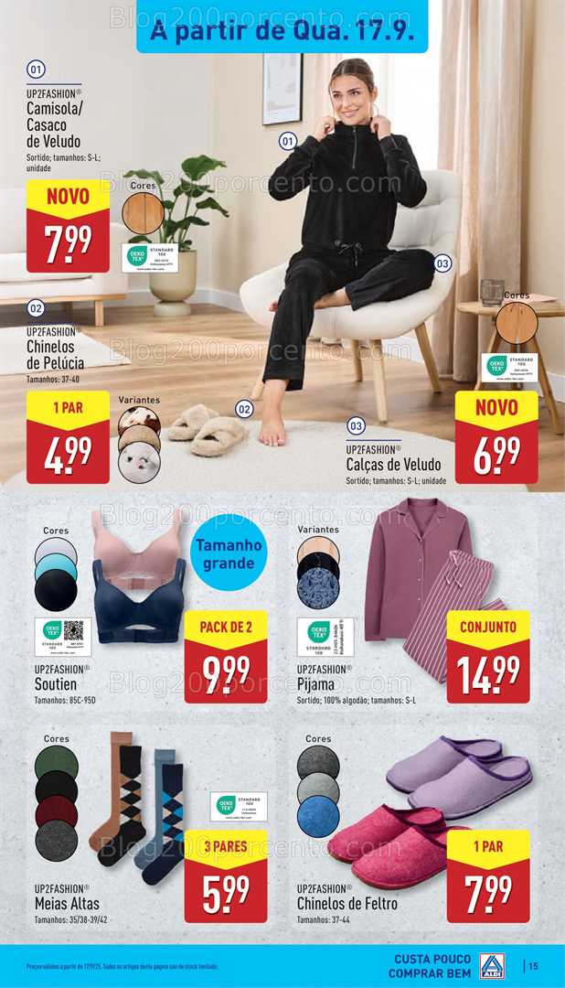Antevisão Folheto ALDI Promoções de 15 a 21 setembro