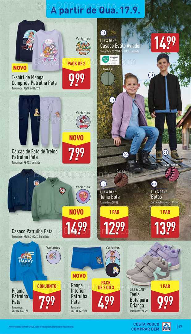 Antevisão Folheto ALDI Promoções de 15 a 21 setembro