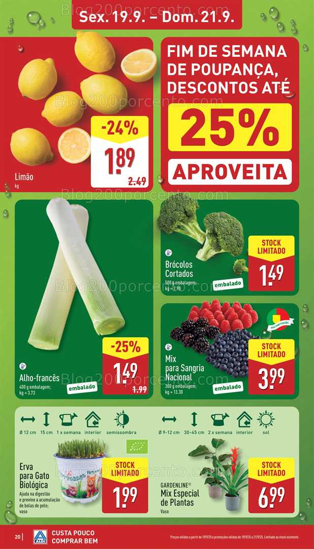 Antevisão Folheto ALDI Promoções de 15 a 21 setembro