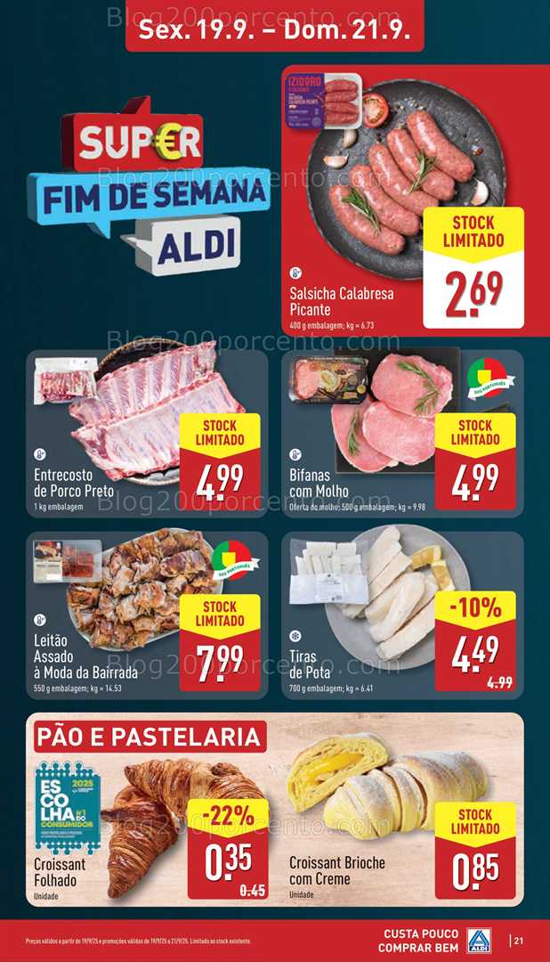 Antevisão Folheto ALDI Promoções de 15 a 21 setembro