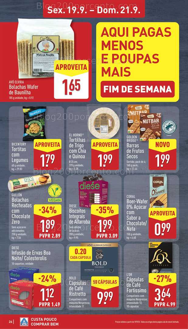 Antevisão Folheto ALDI Promoções de 15 a 21 setembro
