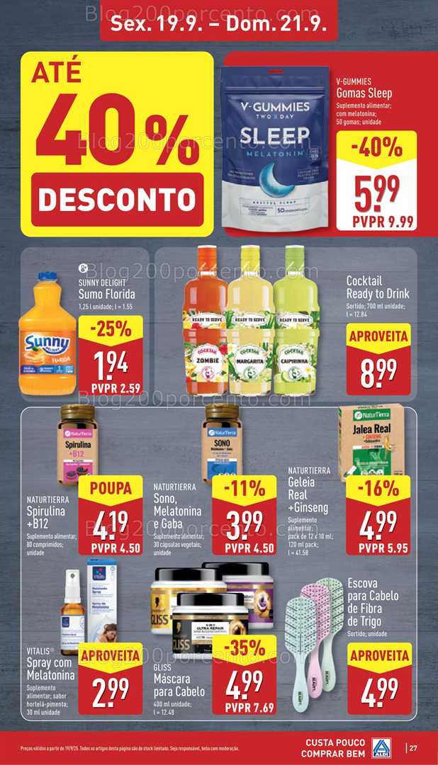 Antevisão Folheto ALDI Promoções de 15 a 21 setembro