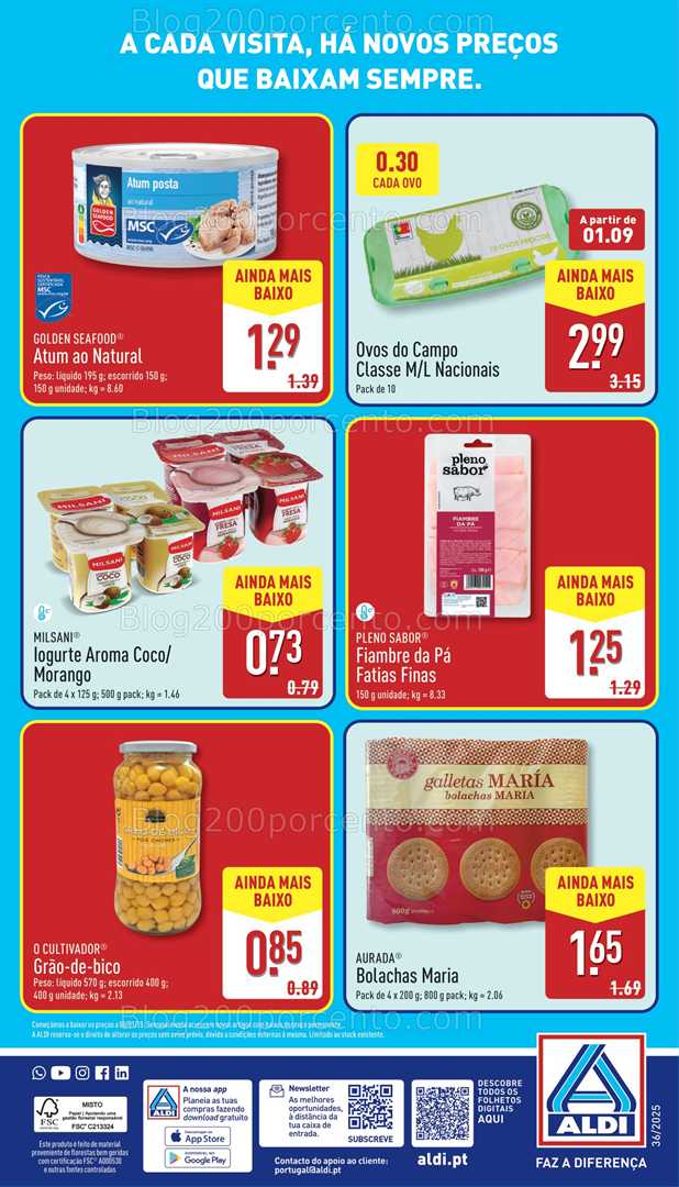 Antevisão Folheto ALDI Preços Mais Baixos Promoções a partir de 28 agosto